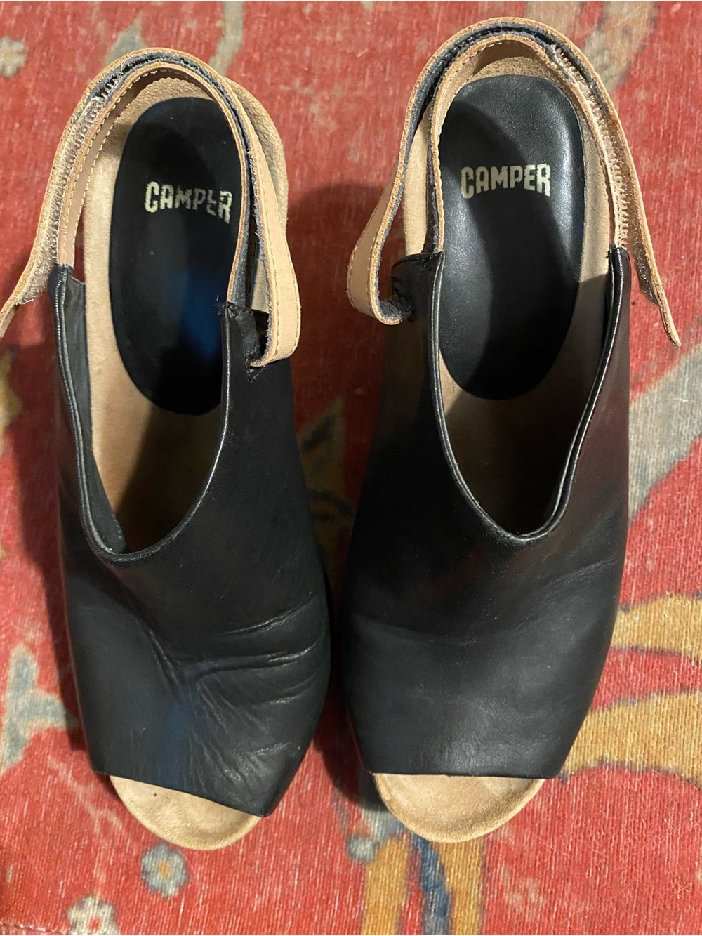 Camper Platform Wedge Sandals Sz 38/7.5